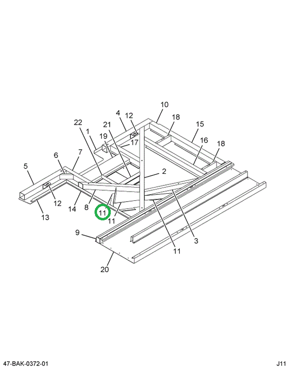 2227397C1 Angle, Support Flat Floor