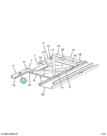 2227413C3 ANGLE   TIE DOWN 3 IN