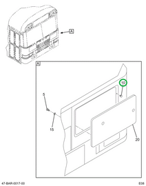 2227447C1 Bumper, Door Wiper Cowl