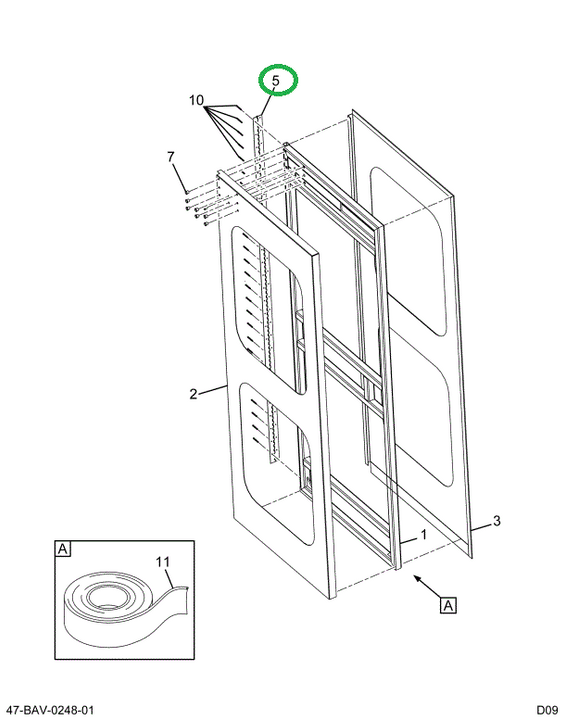2227448C2 Hinge, Continuous Aluminum