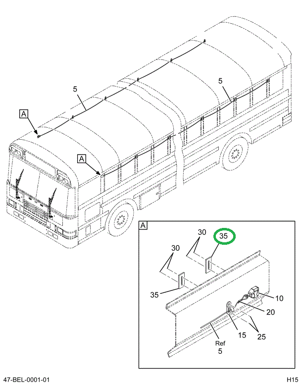 2227586C1 Plate, Backing Lightbar