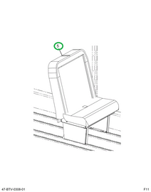 2227735C91 Seat, 2- Leg Left