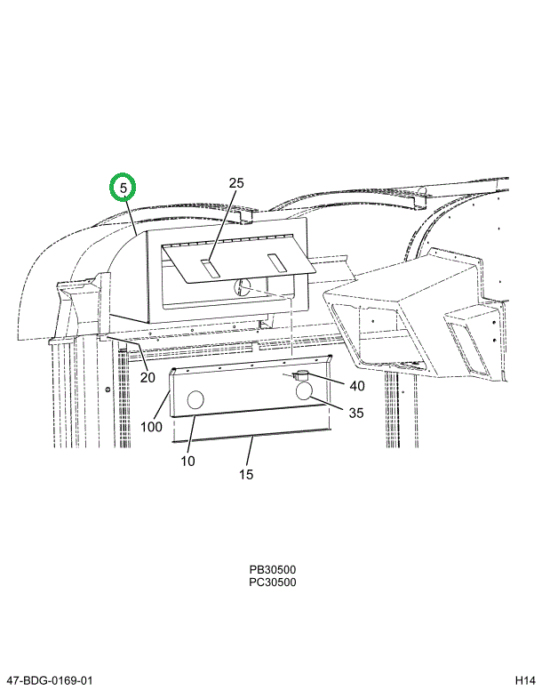 2227764C92 Comprt Assembly Driver Storage