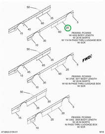 2227767C1 SKIRT  AFT OF FWD WHEEL POCKET