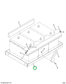 2228015C2 TRAY  BATTERY BOX  STANDARD