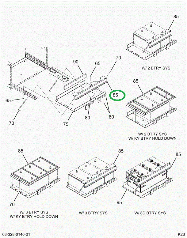 2228019C2 CLAMP  HOLD DOWN BATTERY 2 GRO