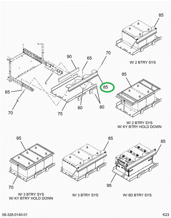 2228019C2 CLAMP  HOLD DOWN BATTERY 2 GRO