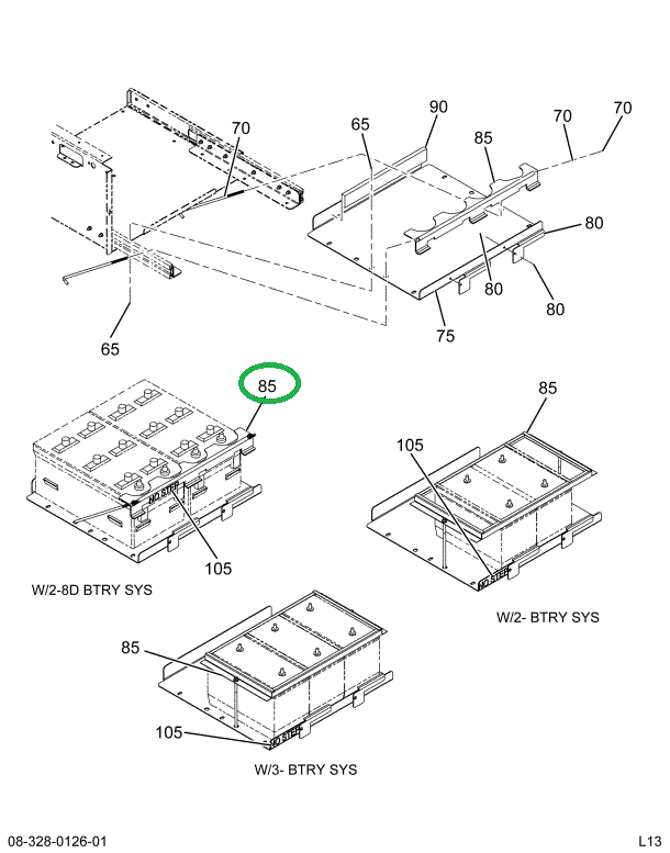 2228021C4 CLAMP  HOLD DOWN BATTERY SINGL