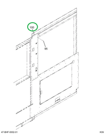 2228233C1 Panel Trim Aft Driver Window