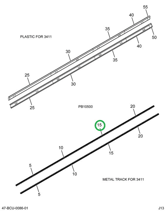 2228581C1 Support Light Bar 1.5 Bow 40.5