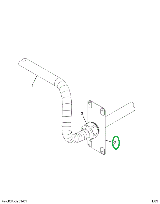 2228653C92 Plate Assembly Harness Engine