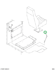 2228744C1 BELT SAFTY DRVR 3PT SUSP ORANG