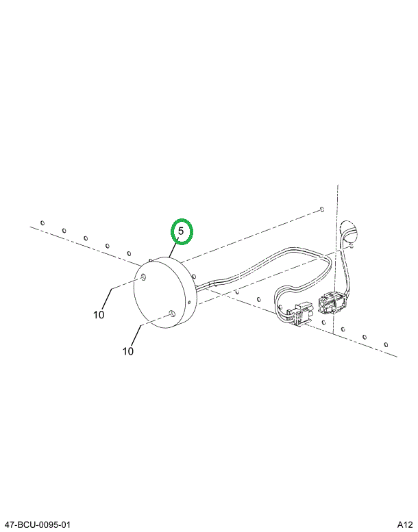 2228842C1 Plate, Backing 3 Red Led