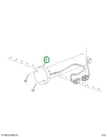 2228842C1 Plate, Backing 3 Red Led