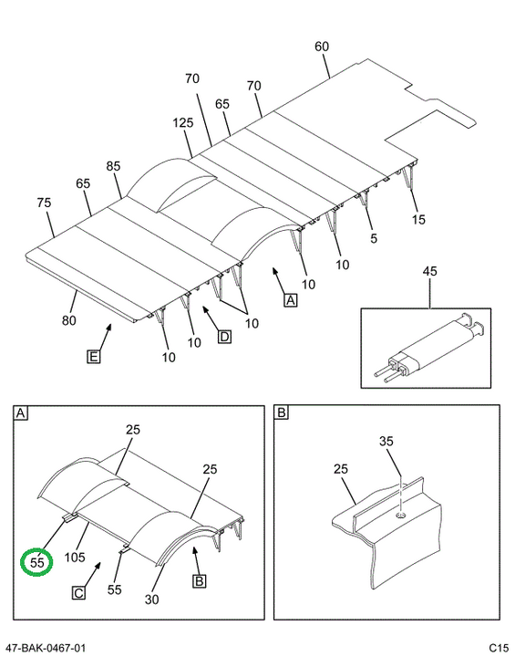2228989C1 Z- Bar, Floor Sill Close Out