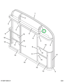 2229037C3 Brace Assembly Rear R Flush Ev