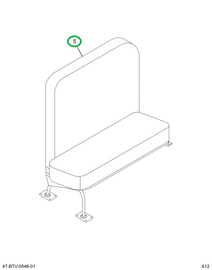 2229165C91 Seat, Automatic Flip R 3pt 36