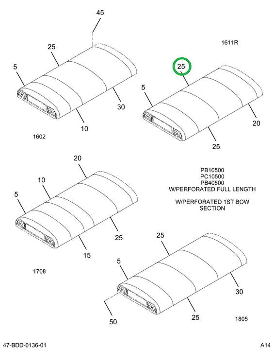 2229202C1 Lining, Over Head, Bus Body Si