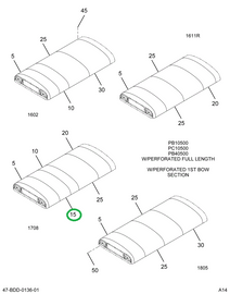 2229203C2 Lining, Over Head, Bus Body, S