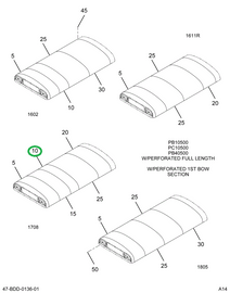 2229204C1 LINING  OVERHEAD  SINGLE HEM P