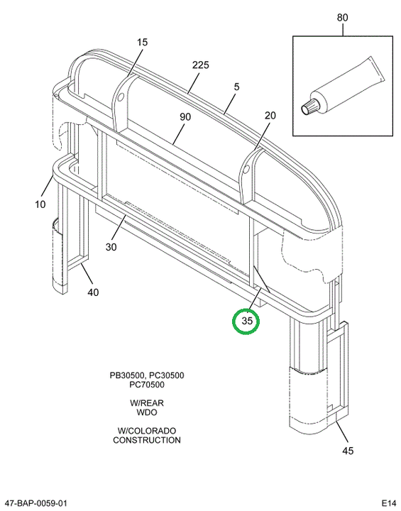 2229487C1 Support Fr Rear Kickout Window