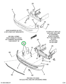 2229502C92 GATE, CROSSING, BUS BODY, ASSY