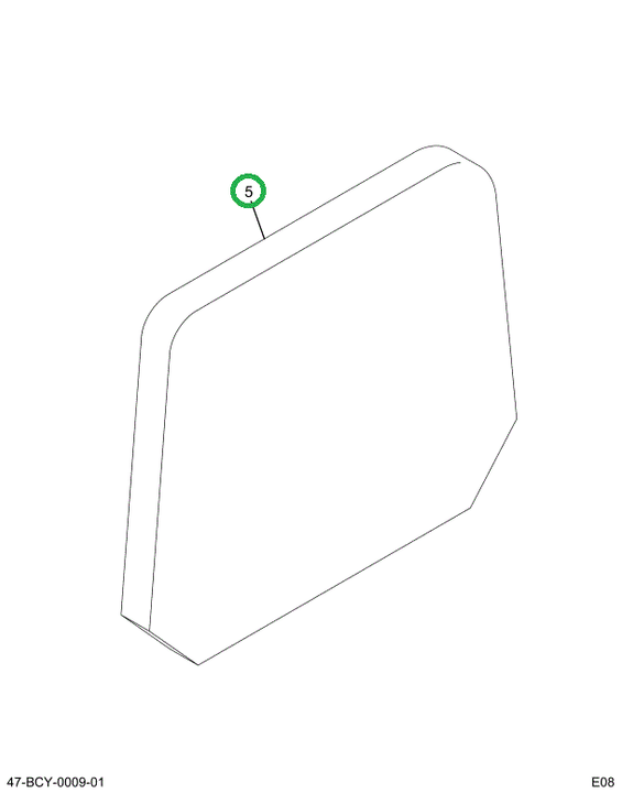 2229580C2 Upholstery, Seat Back Pass Ass