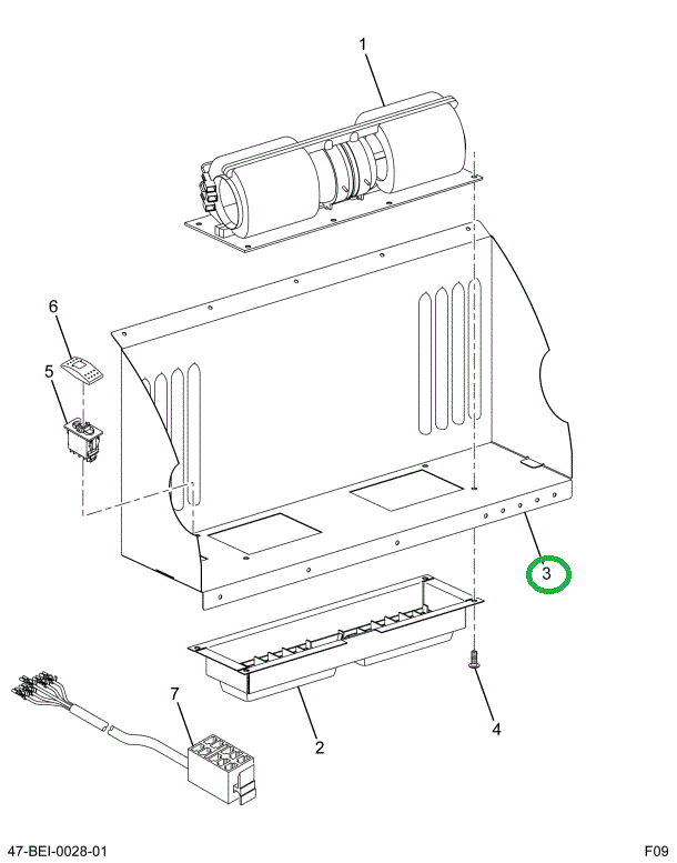 2229649C1 Cover Defog Blower Motor Drive
