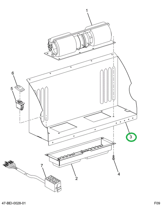 2229649C1 Cover Defog Blower Motor Drive