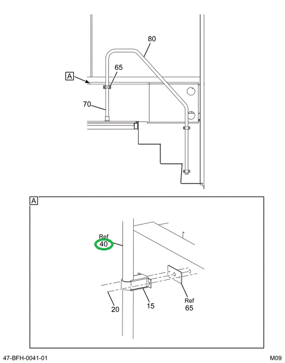 2229753C1 Hand- Rail 30 Inch Step Forwar