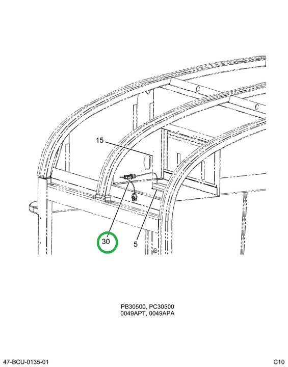 2230024C91 Harness Transition, Driver Com