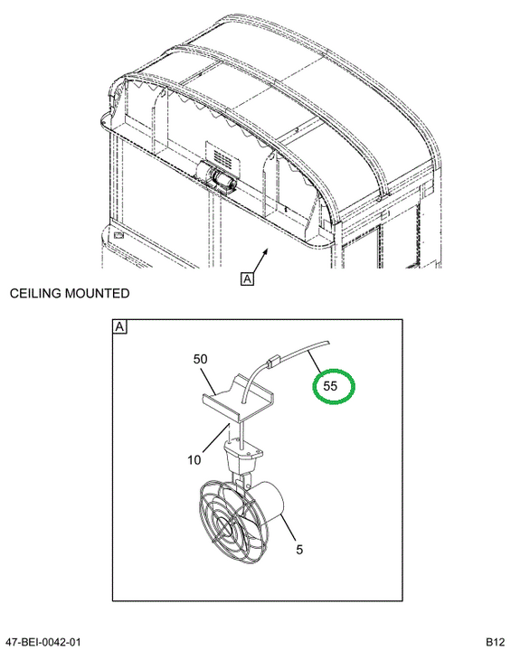 2230025C93 Harness, Defog Fan, Transition