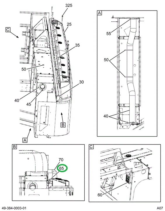 2230029C1 Seal Rubber Cowl To Chassis