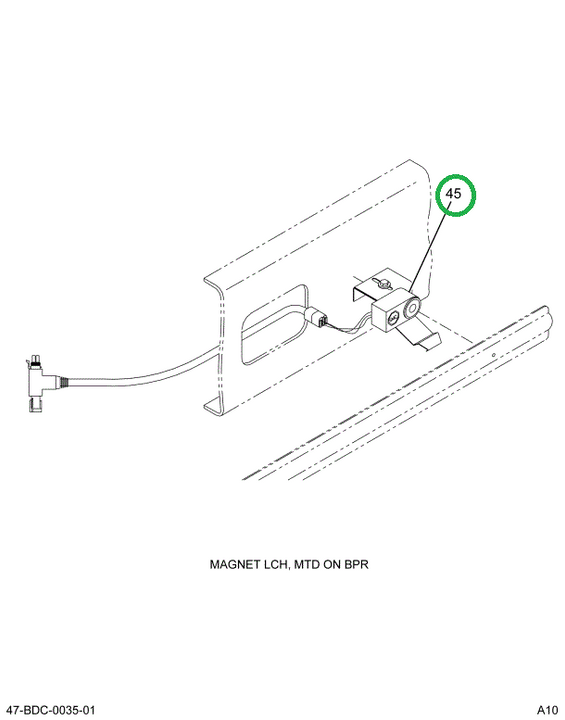 2230051C92 Latch, Crossing Gate, Electrom