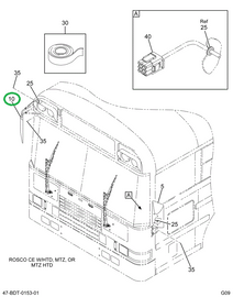 2230197C92 MIRROR  ASSY OPEN VIEW R MOTOR