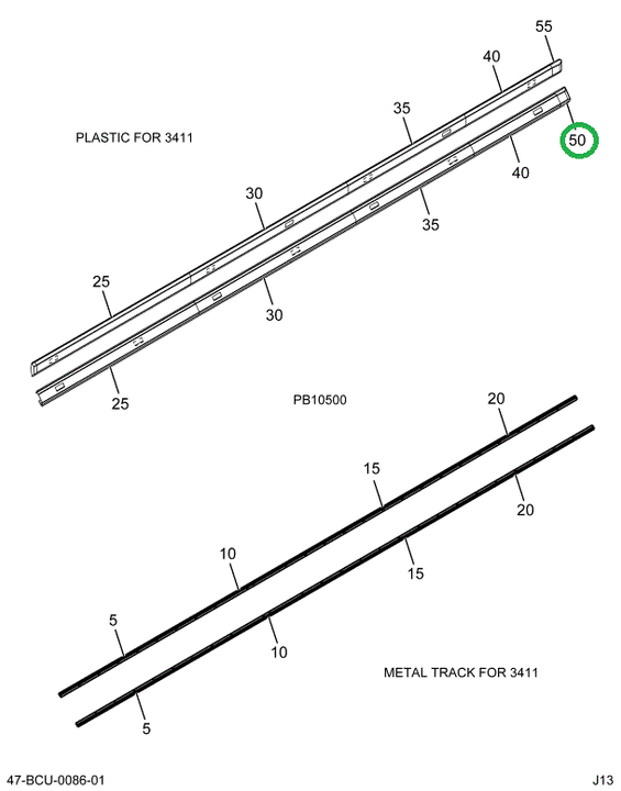 2230282C1 CAP END LIGHT BAR L REAR SPRI
