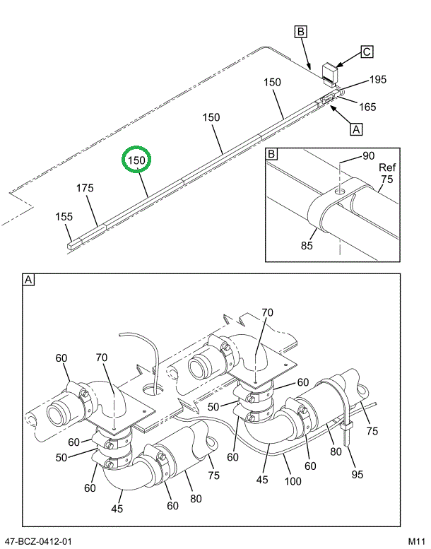 2230466C1 Cover Heater Hose 60 Inch
