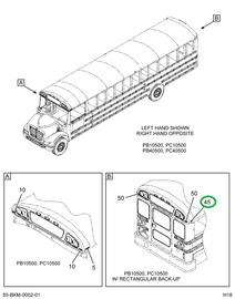 2230580C1 LIGHT  CLEARANCE  RED LENS-TRU