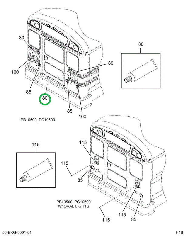 2230586C1 LIGHT BACKUP 4 CLEAR LENS-