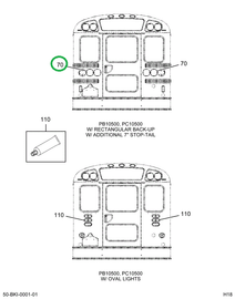 2230592C1 LIGHT RED STOP & TAIL 7 WEL