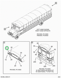 2230595C2 LIGHT WARNING 7 RED HALOGE