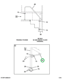 2230610C2 Plate Bus Body Forward Handrai