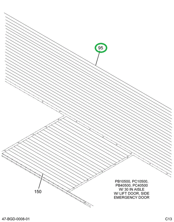 2230942C1 Mat, Floor .19 X 30 X 374 Blac