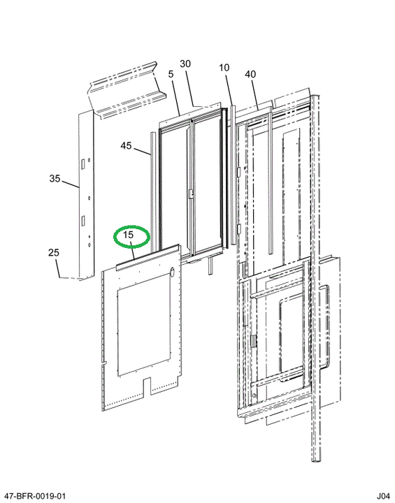 2231403C1 Seal Driver Window