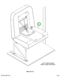 2232372C92 Seat, Right Hand Cr 30 2leg Wa