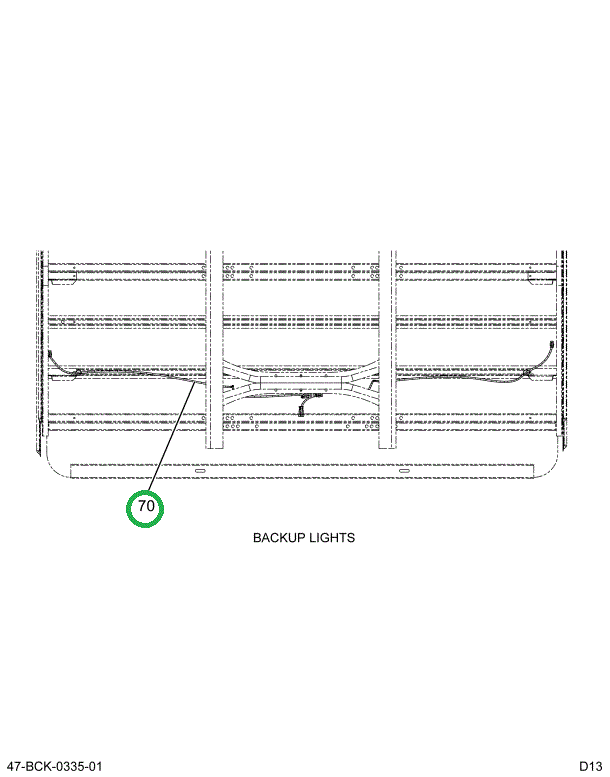 2232665C91 Harness B/u Alarm 170