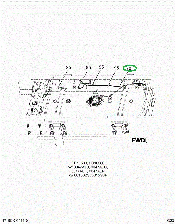 2232668C91 Harness B/u Alarm 236 Wb Tran
