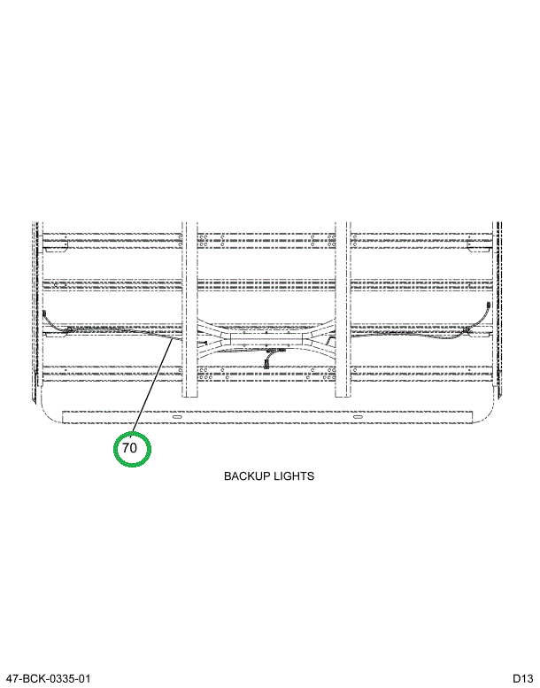 2232671C91 HARNESS  B/U ALARM EXTENSION