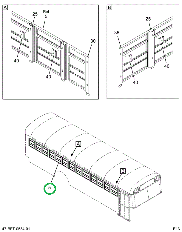 2233757C94 WINDOW, PASS SPLIT SASH , ASSY