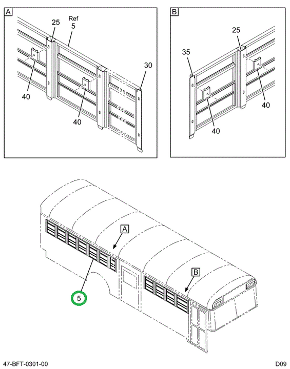 2233765C97 Window, Passenger, Bus, Split